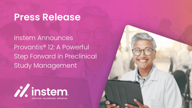 Instem Announces Provantis 12 Press Release